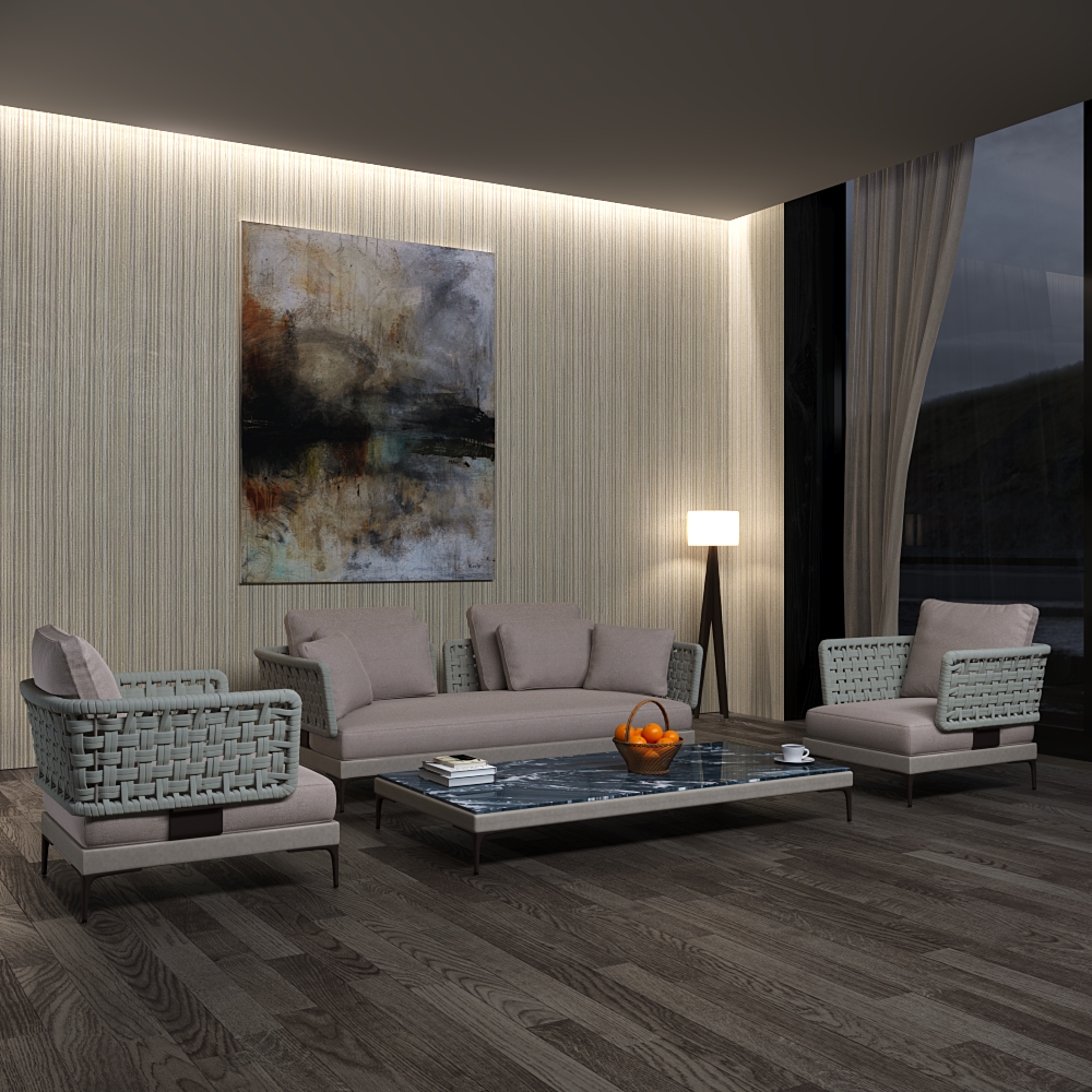 Балийский стиль с плетеной мебелью