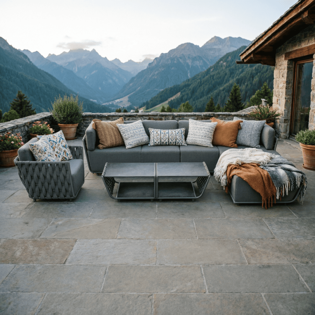 Отель в горах с уличной мебелью SUNNY BLIONI