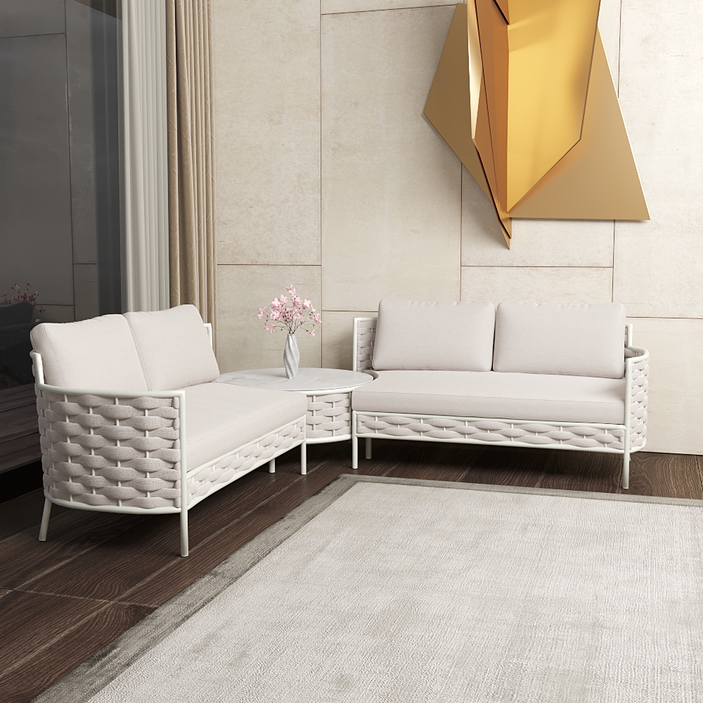 Уютный уголок с модульными диванами