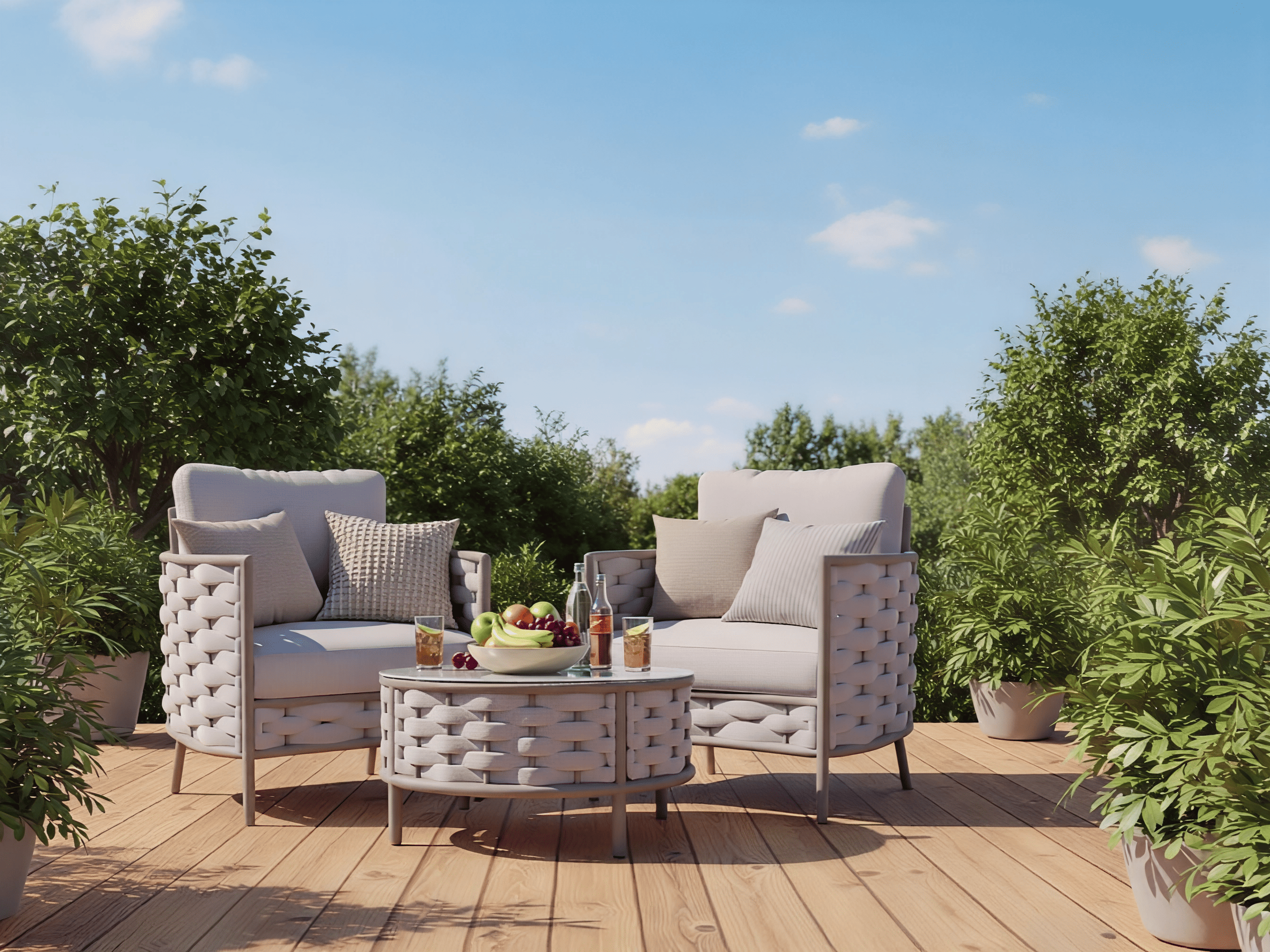 Завтрак на террасе