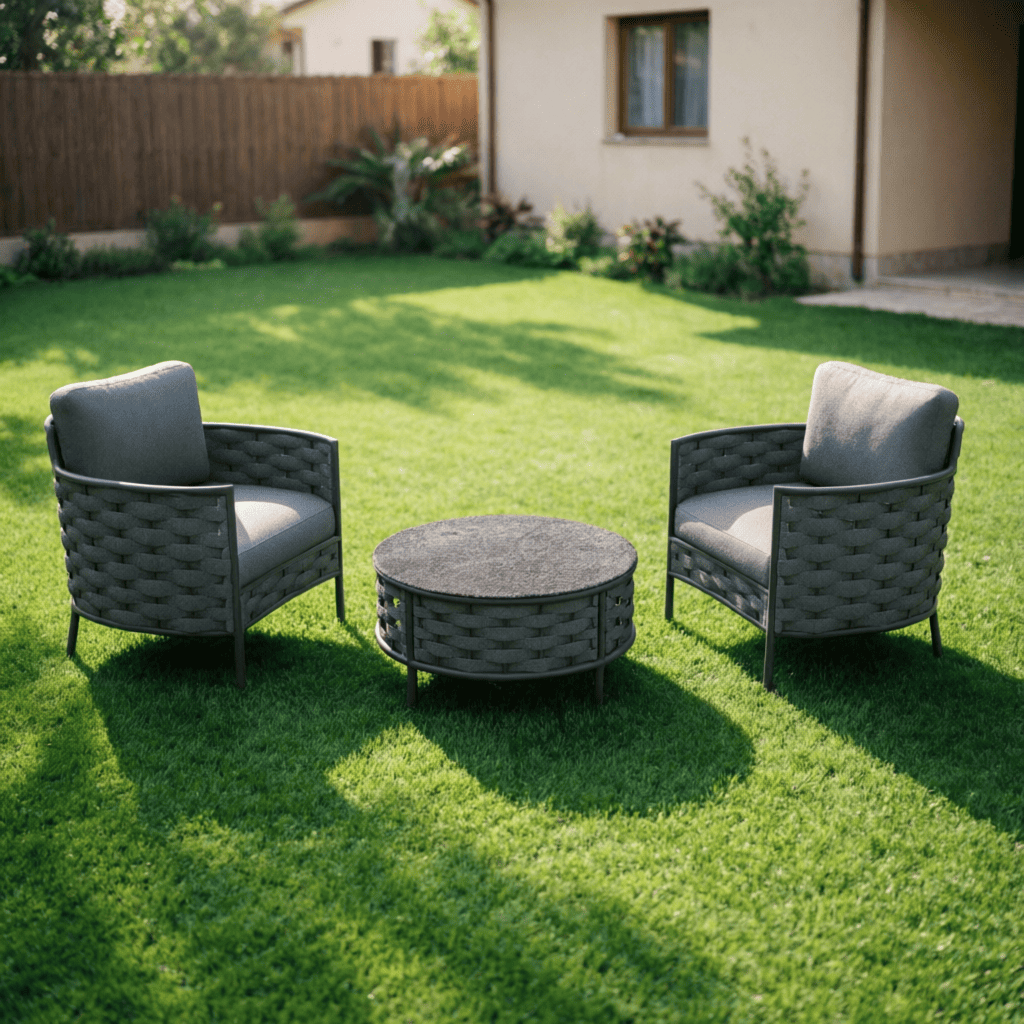 Влияние мебели на газон