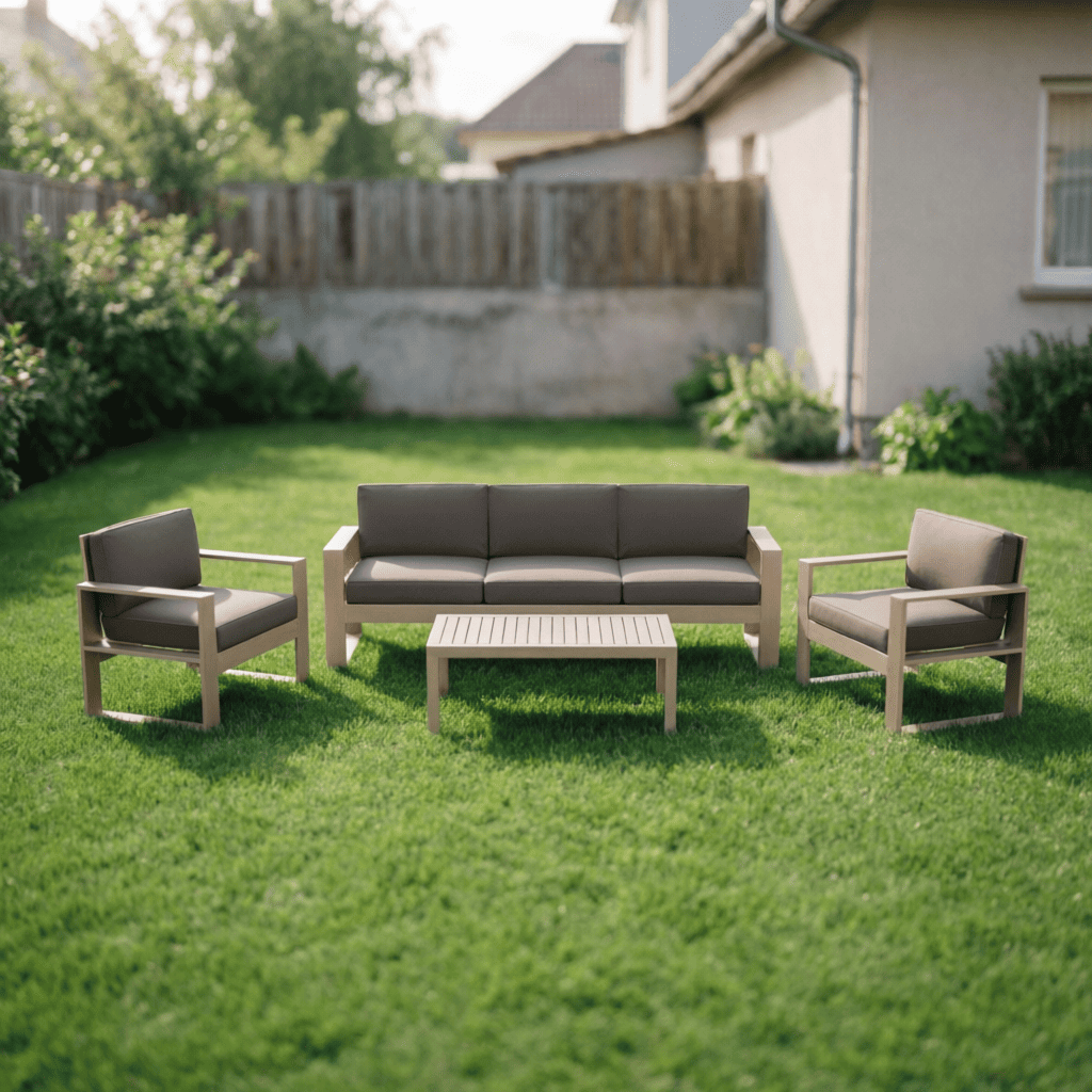 Устойчивость мебели на газоне